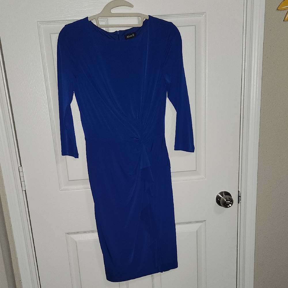3/$20 Elegant Long Sleeve Blue Dress